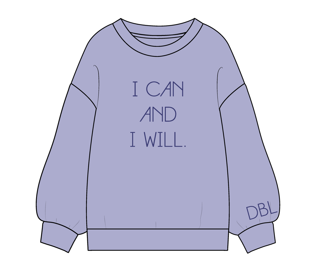 I Can And I Will Sweatshirt Navy